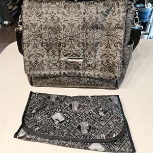 Petunia Pickle Bottom Black and Gray Baby Bag
